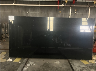 Crystal Black Quartz Slabs