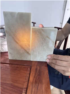 Translucent 3D Printed Quartz Slabs Taj Mahal