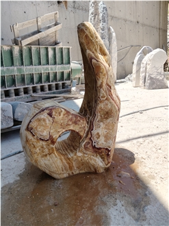 Rainbow Onyx Number 6 Garden Ornament Design Product