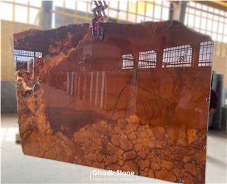 Amber Brown Onyx Slabs