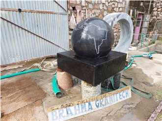 Granite Globe  Garden Fountain