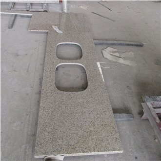 G682 Sunset Gold Granite Kitchen Countertops - L-Shape Tops