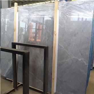 Hermes Grey Marble Slabs, Floor Tiles