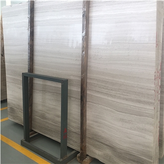 White Wood Grain Marble Slab For Wall & Floor Tiles