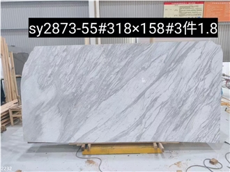 Volakas Marble Slabs Jazz White Stone Tile