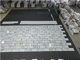 12" X 24" Han White Marble Tiles