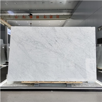 Bianco Carrara White Primavera Marble Slabs