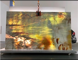 Cristallo Tiffany Luxury Quartzite Slabs For Home Decoration