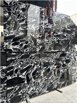 DMD Stone Bvlgari Black Marble Slabs Wholesale
