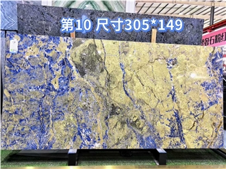 Interior Decoration Sodalite Royal Blue Slabs