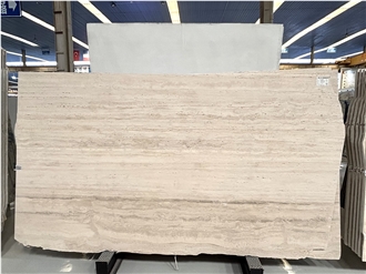 Top Tier Italy  Ivory White Travetine Slabs