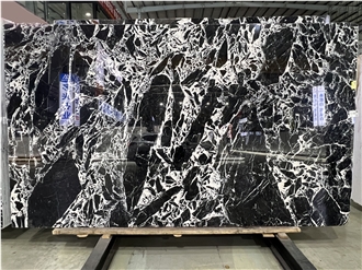 Bulgari Black Marble Slab  Floor Tile