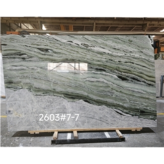 Emerald Cloud Marble Slab Tiles