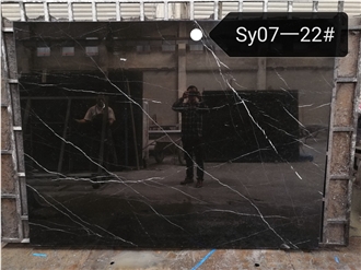 Marble Black Marquina Polished Slabs Tiles