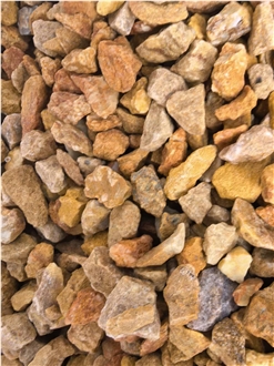 Gold Yellow Aggregate Walkway Pebble Stone