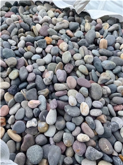 Multi Color River Stone Garden Decor