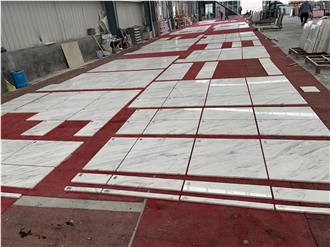 Cut To Size Volakas White Honed 12''X12'' Floor Tiles