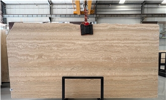 Coffee Brown Travertine Slabs