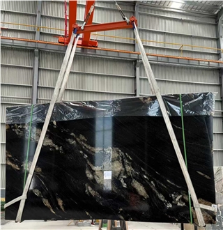 Cosmic Black Granite Slabs