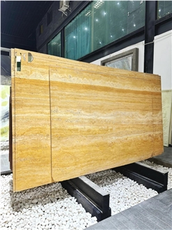 Gold Travertine Slabs