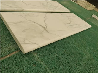 Bianco Carrara Marble Stair Steps