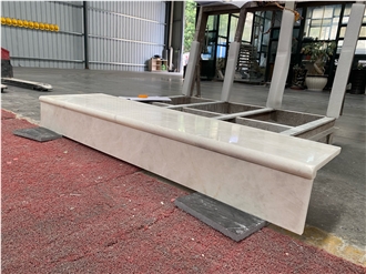 Ice White Onyx TV Stand Stone Table