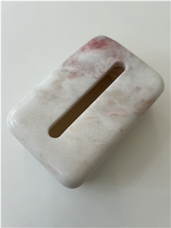 Rose Marble Paper Holder Bathroom Accessories