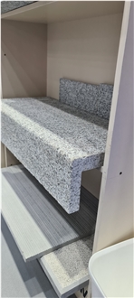 White Natanz Granite Stairs Steps