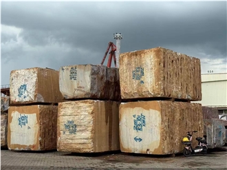 River White Granite Blocks