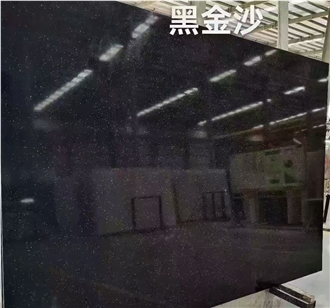 Good Quality Black Galaxy Slabs