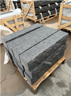 Angola Black Granite Stone Exterior Steps