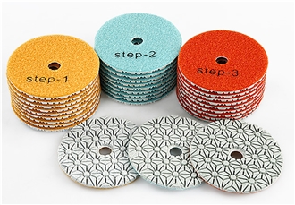 Three-Step Diamond Wet Grinding Pads