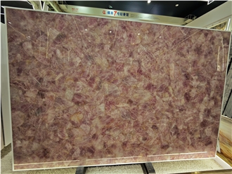 Cristallo Pink Quartzite Semiprecious Stone Slabs