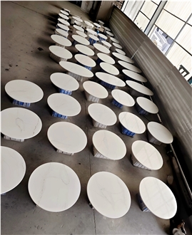 5052 Calacatta Leon Quartz Coffee Table Tops