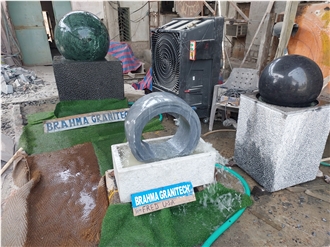 Granite Garden Floating Sphere Fountain