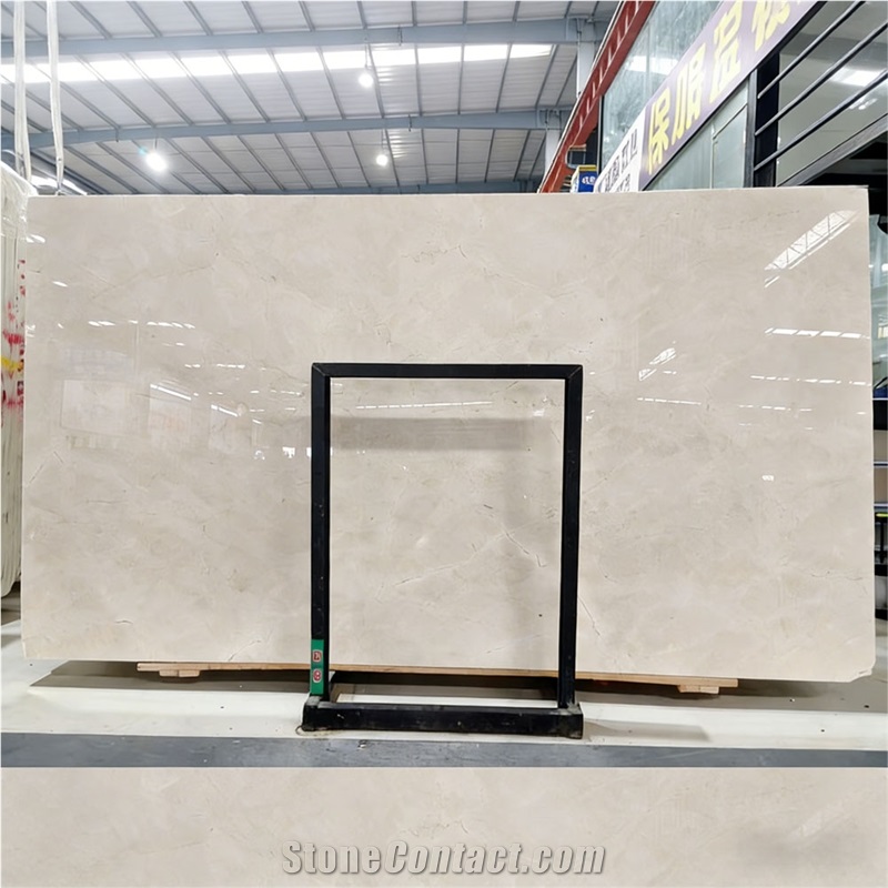 Crema Marfil Marble Tiles Custom Cut Slabs For Hotel