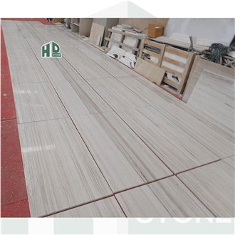 Natural White Crystal Vein Marble Tiles For Interior Decor