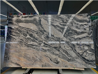 Arabescato Orobico Grigio Venetian Brown Marble Slabs