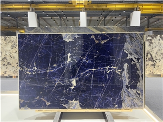 Blue Sodalite Marble Slabs