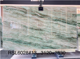 Brazilian Emerald Green Verde Gaya Quartzite Slabs