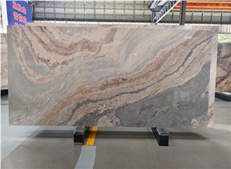 Italian Blue Gold Sand Marble Slabs