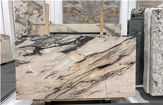 Portugal Statuario Rosso Polished Marble Slabs