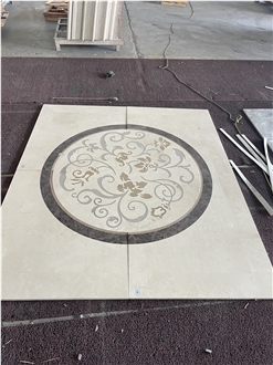 Swarovski Crystal Marble Inlay Waterjet Medallions