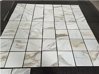 Calacatta Gold Marble Tiles For Luxury Hotel Projects