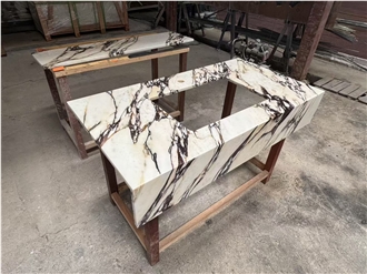 Calacatta Viola Countertop For Luxury Hotel Project Bath Top