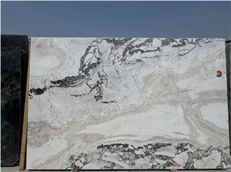 Dover White Marble Slab Tiles