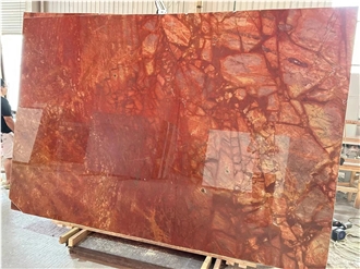 Italy Rosso Damasco Marble Slabs