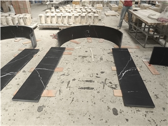 Black Marquina Marble Door Frames