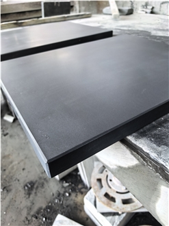 Pure Black Slate High Quality Honed Tiles