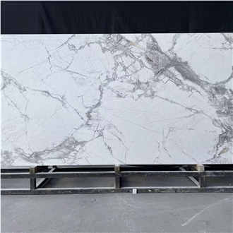 Cold Winter River Snow Marble Slabs